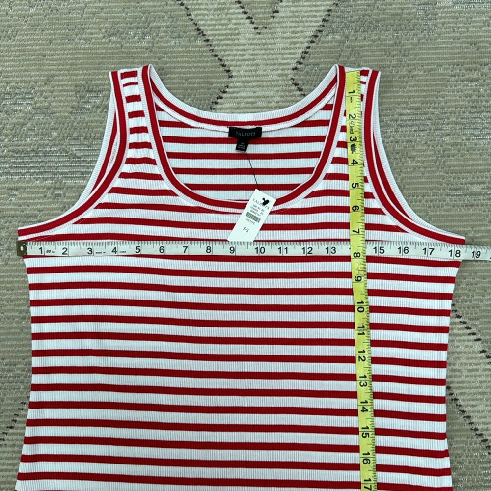 NWT Talbots RIB MIDI DRESS - PARK STRIPE - SP - Picture 5 of 7